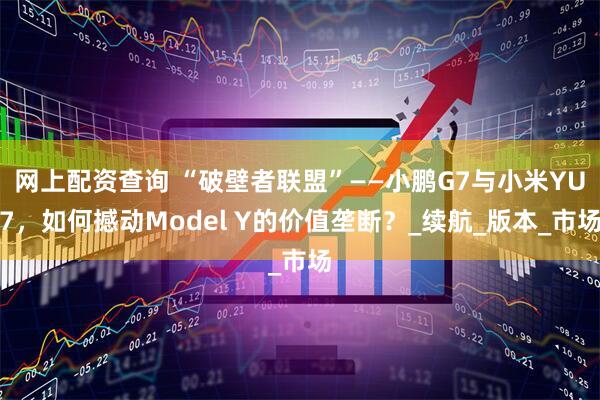 网上配资查询 “破壁者联盟”——小鹏G7与小米YU7，如何撼动Model Y的价值垄断？_续航_版本_市场