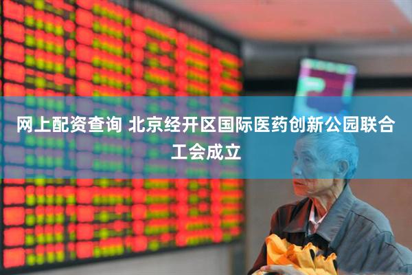 网上配资查询 北京经开区国际医药创新公园联合工会成立
